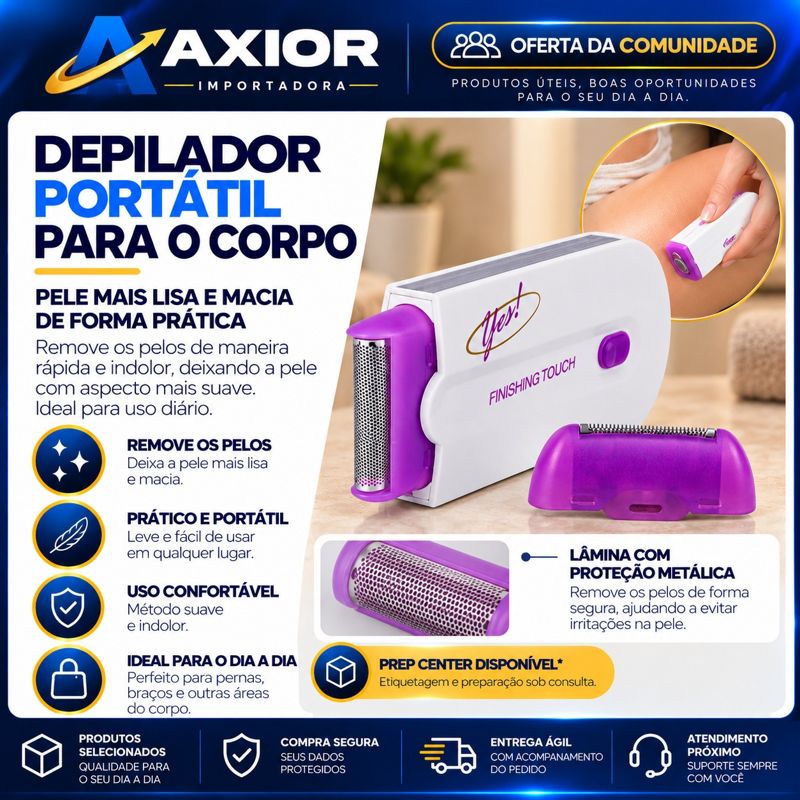 Depilador portátil corporal