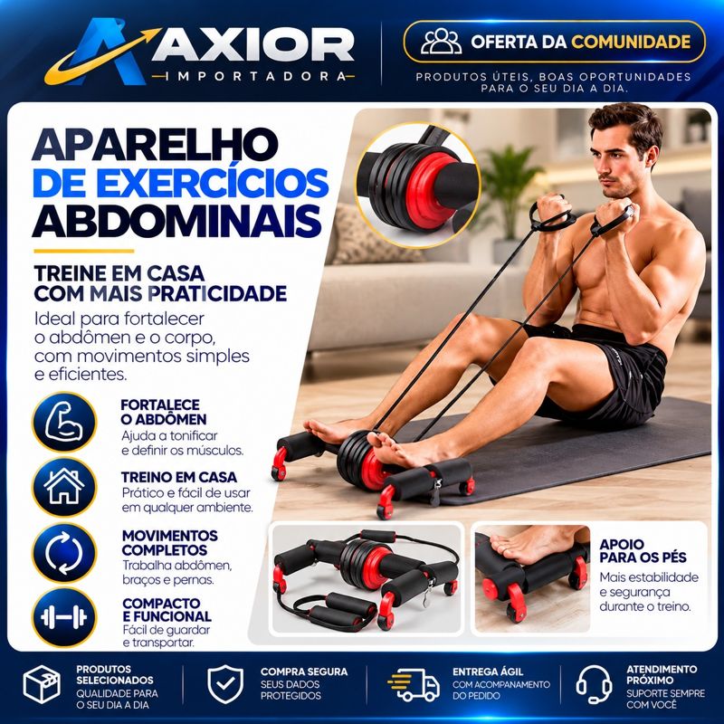 Aparelho de exercícios abdominais