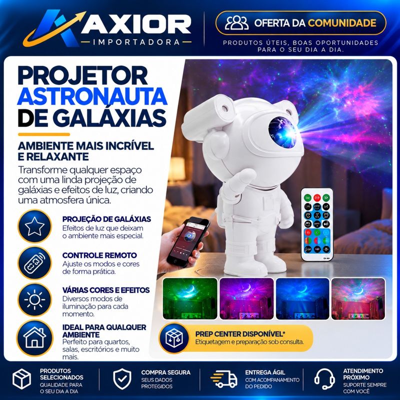 Projetor astronauta