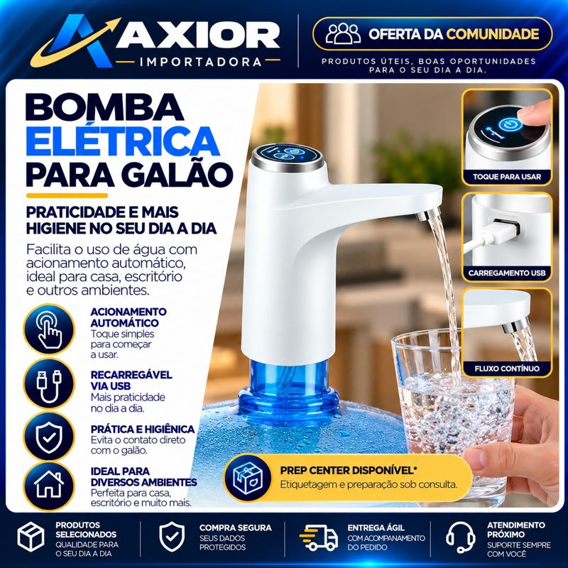 Bomba elétrica para galão