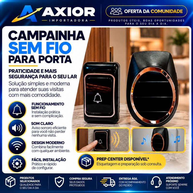 Campainha sem fio residencial