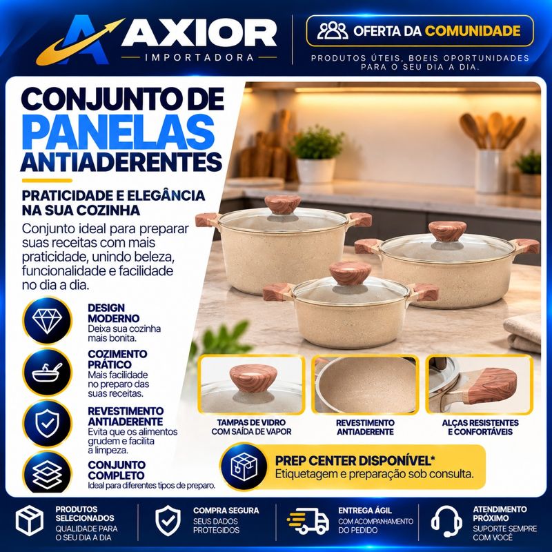 Conjunto de panelas