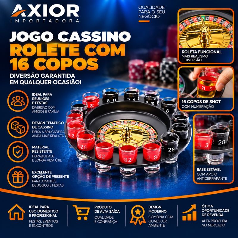 Jogo cassino roleta 16 copos