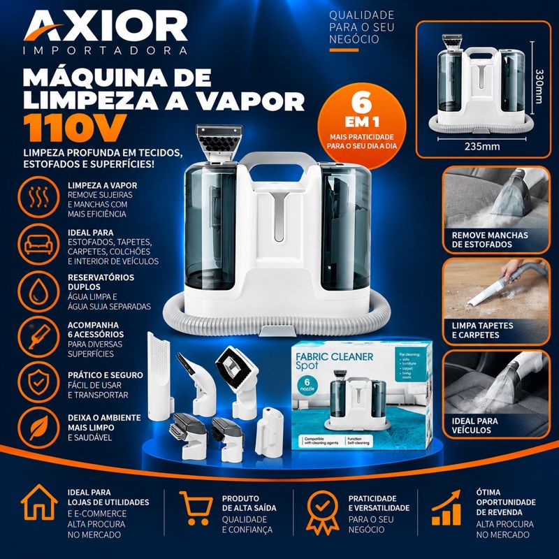 Máquina de limpeza a vapor 6 em 1