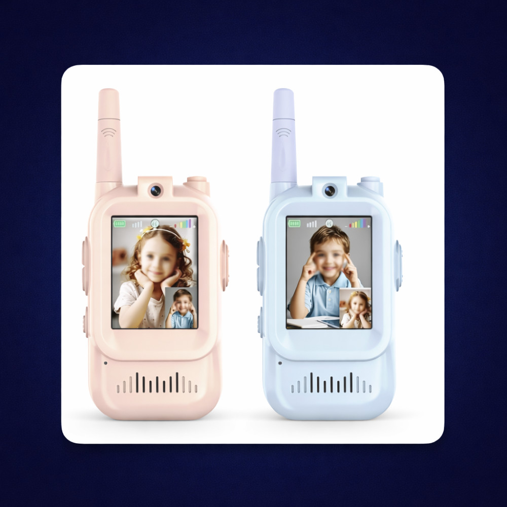 Walkie-talkie infantil com câmera