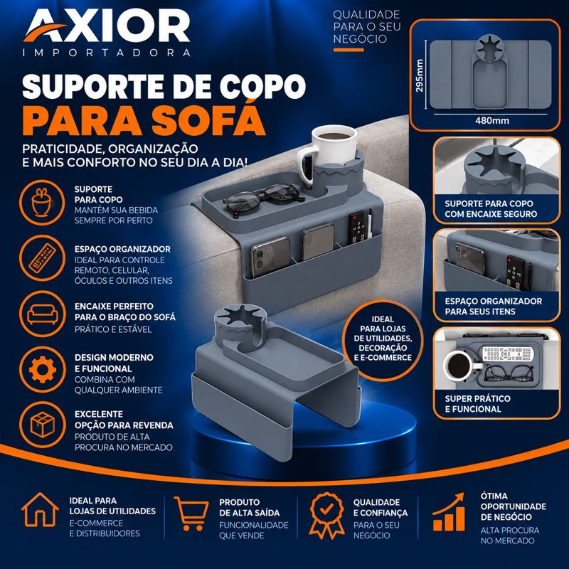 Suporte de copo para sofa