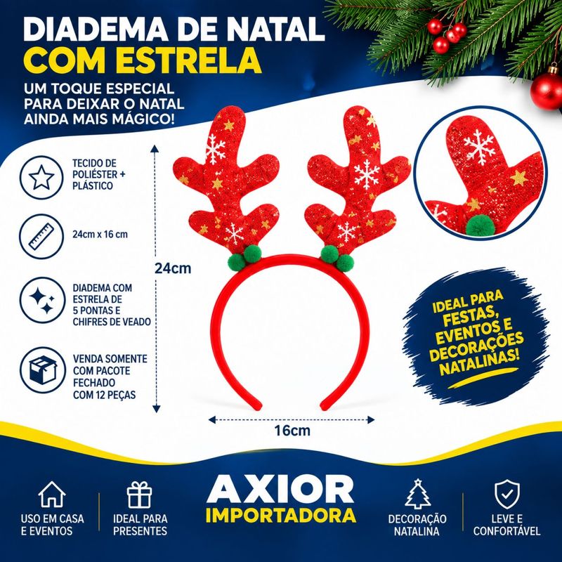 Diadema decorativo de natal