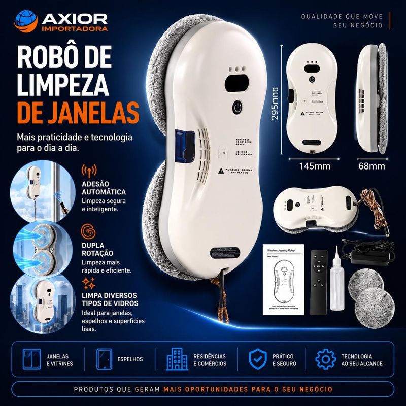 Robô de limpeza para janelas