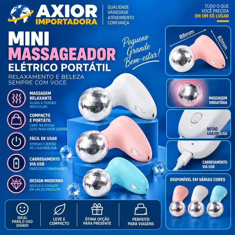 Mini massageador recarregável