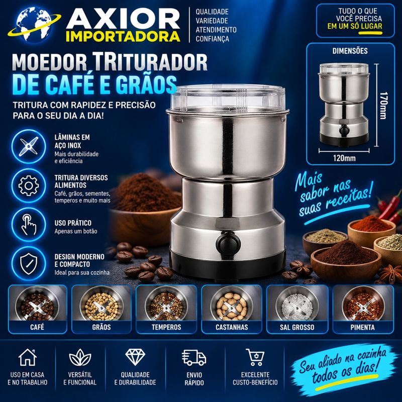 Triturador de café e grãos