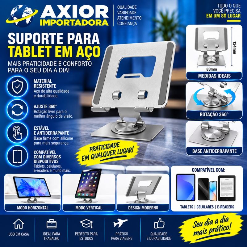 Suporte metal celular e ipad-tablet