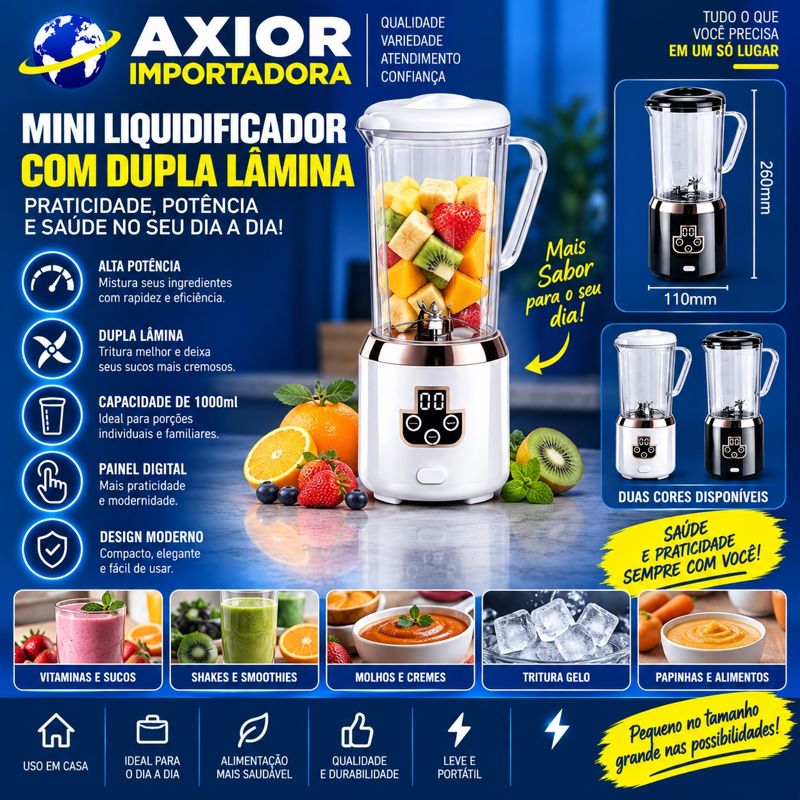 Liquidificador portátil 1000ml