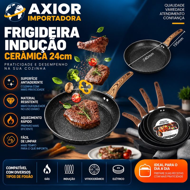 Frigideira indução 24cm