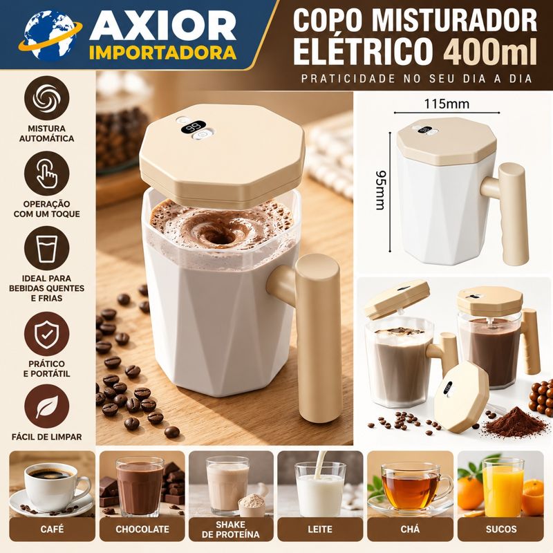 Copo misturador elétrico 400 ml