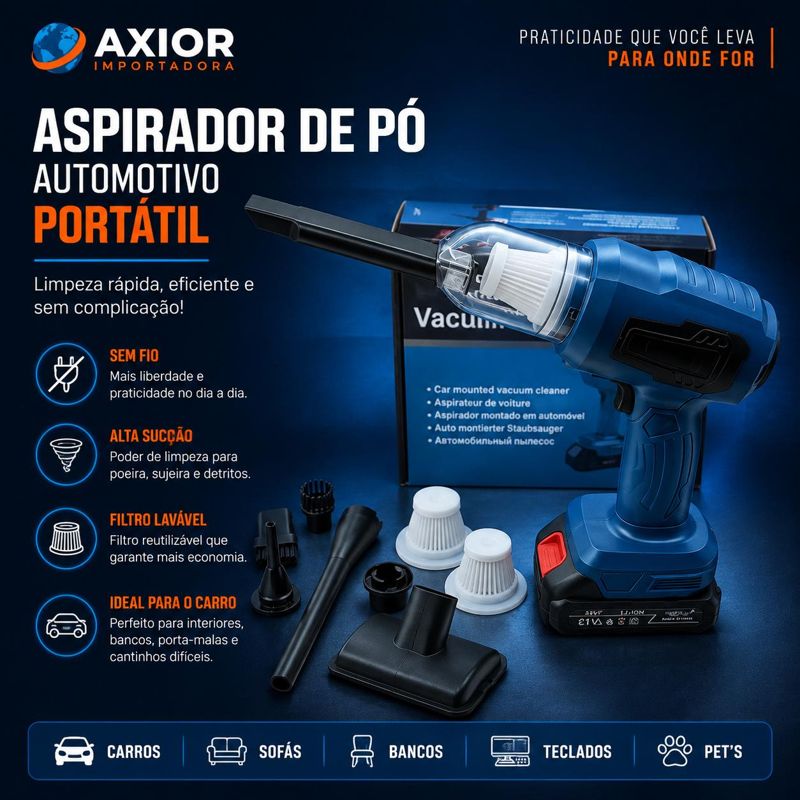 Aspirador portátil bateria 48v