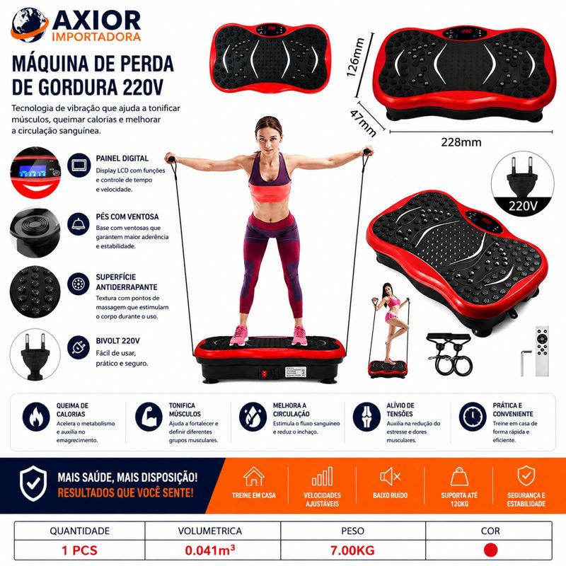 Máquina de perder gordura vibratória 220v