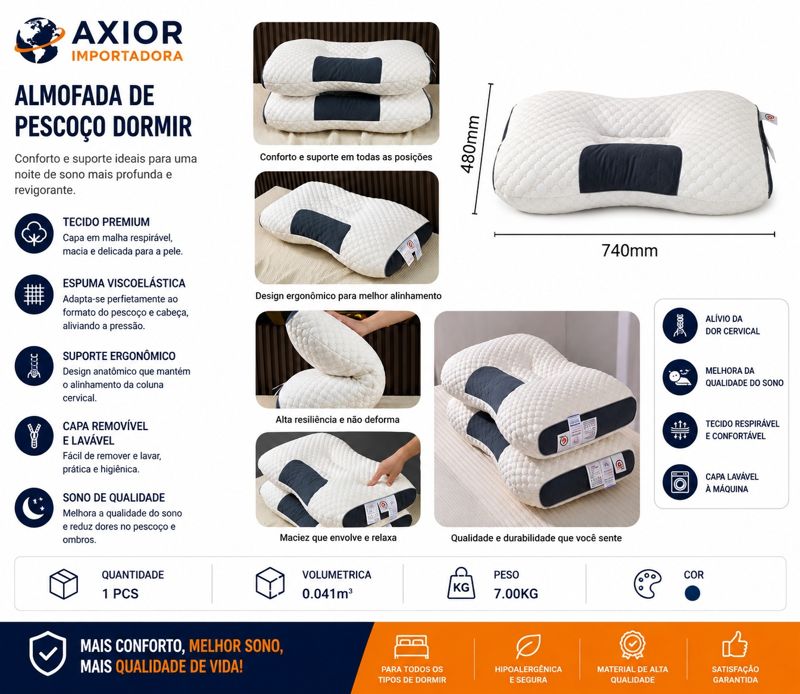 Almofada de pescoço para dormir