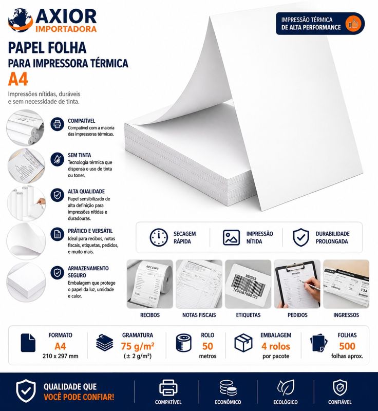Folha colante a4 para impressão