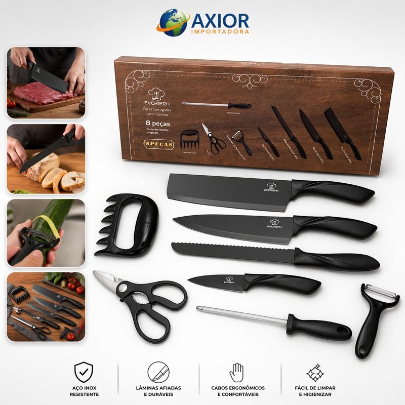 KIT faqueiro para churrasco
