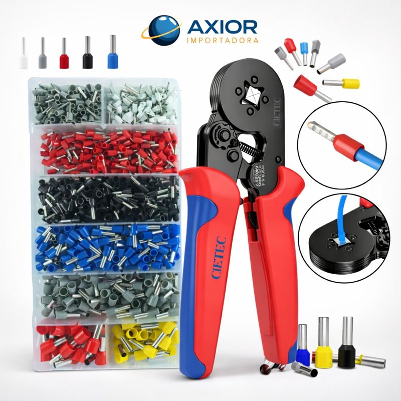 KIT alicate crimpar prensa terminal