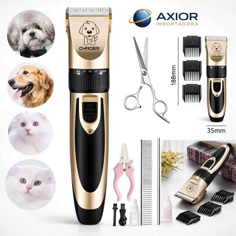 KIT máquina aparador de pelos pet