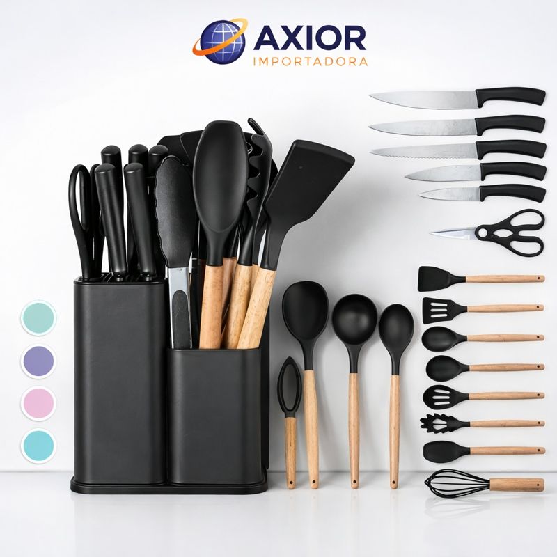 KIT 19 peças utensilios cozinha