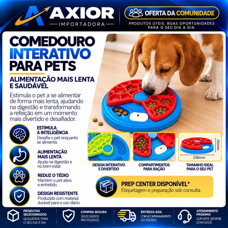 Comedouro interativo pets