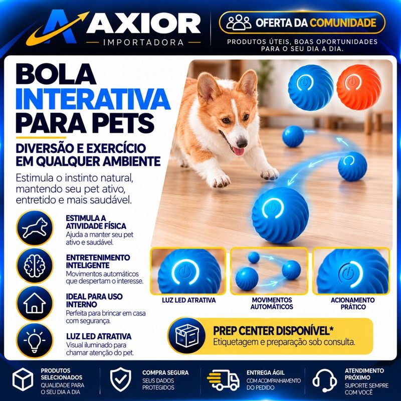 Bola interativa para pets