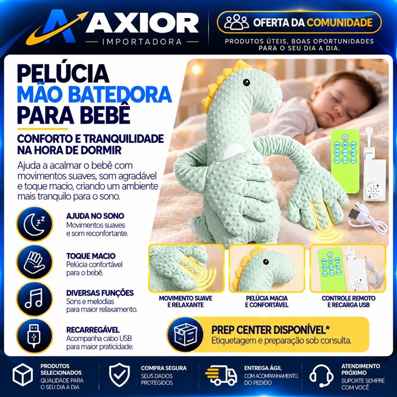 Mão batedora para bebê