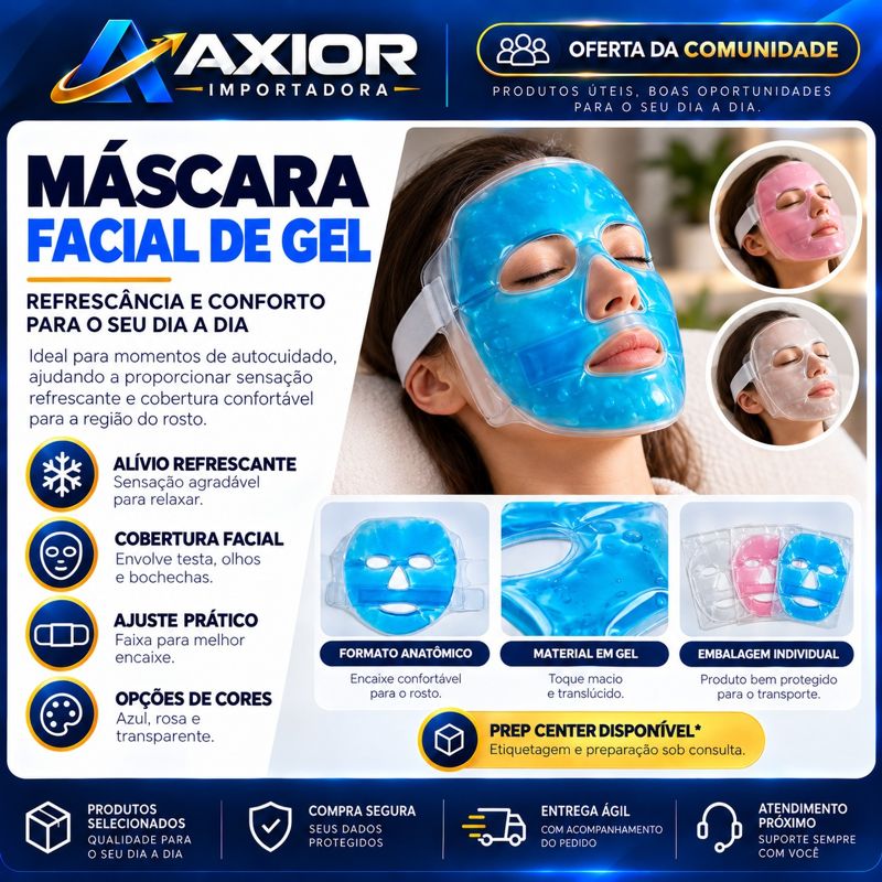 Máscara facial de gel
