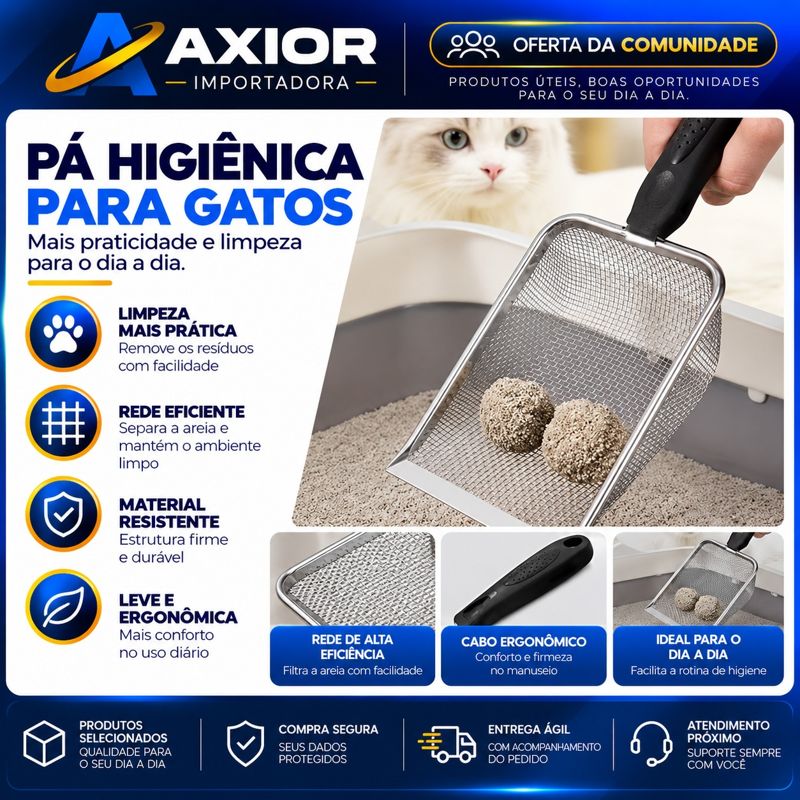 Pá higiênica para gatos