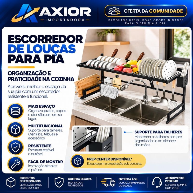 Escorredor de louças para cozinha